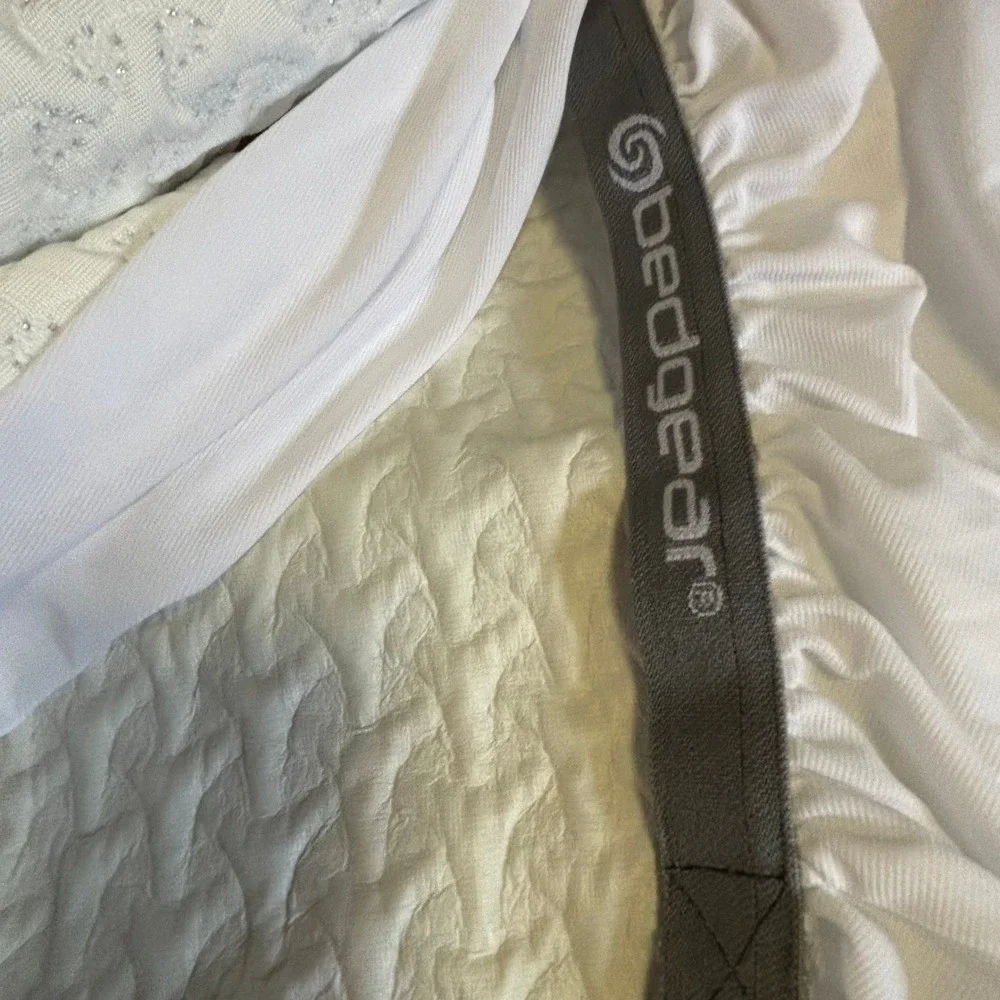 EUC Mattress Cover Bedgear Split King White Polyester BG-CCL-22-01 Powerband